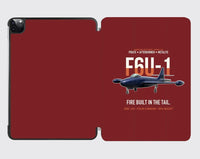 Thumbnail for F6U-1 Pirate Fire Built in the Tail design on dark red ipad tablet case