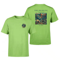 Thumbnail for VINTAGE G4051 - The Highline - Double-Side T-Shirt design on lightgreen double side t shirt