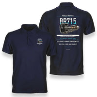 Thumbnail for BR715 design on navy blue polo