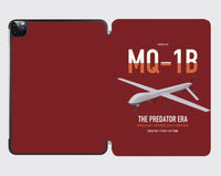 Thumbnail for MQ-1B Predator design on dark red ipad tablet case