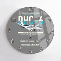 Thumbnail for DHC-6 Twin Otter Classic 300-G design on gray no frame wall clock