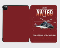 Thumbnail for Leonardo AW169 design on dark red ipad tablet case