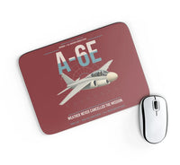 Thumbnail for A-6E Intruder design on dark red rectangle mouse pad