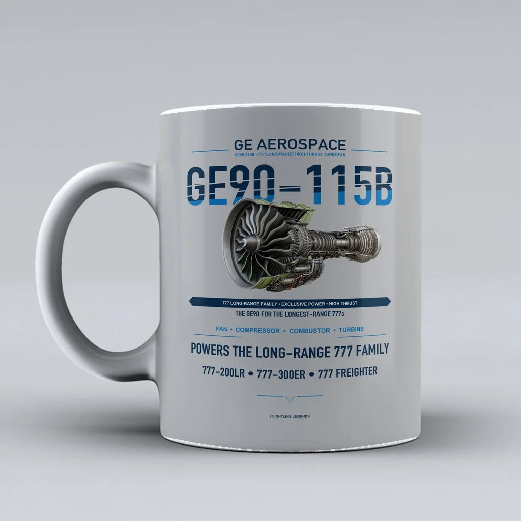 Mug design on light gray ge90 115b