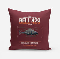 Thumbnail for Bell 429 design on dark red pillow