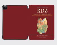 Thumbnail for Rodez–Aveyron Airport (RDZ) design on dark red ipad tablet case