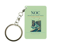 Thumbnail for Ireland West Airport Knock (NOC) design on light green key chain