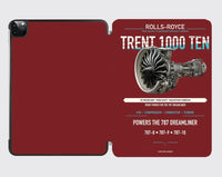 Thumbnail for TRENT 1000 TEN design on dark red ipad tablet case