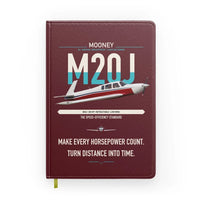 Thumbnail for Mooney M20J 201 design on dark red notebook
