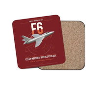 Thumbnail for Hawker Hunter F6 design on dark red 1 piece coaster