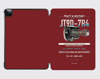 Thumbnail for JT9D-7R4 design on dark red ipad tablet case