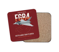 Thumbnail for Eurofighter Typhoon FGR4 design on dark red 1 piece coaster