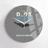 Thumbnail for B-2A Spirit design on gray no frame wall clock