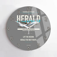 Thumbnail for Handley Page HPR.7 Dart Herald design on gray no frame wall clock