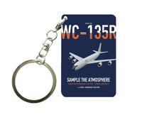 Thumbnail for WC-135R Constant Phoenix design on navy blue designed key chain, double-side print