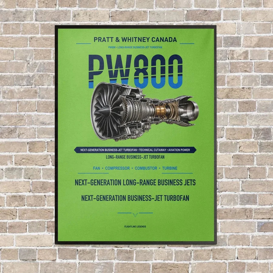 PW800 vertical canvas print - framed - light green background