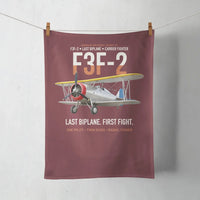 Thumbnail for F3F-2 Last Biplane First Fight design on dark red towel