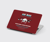 Thumbnail for Percepto Air Max design on dark red MacBook case