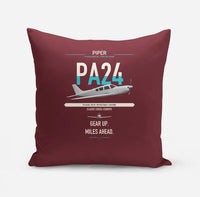 Thumbnail for Piper PA-24-250 Comanche 250 design on dark red pillow