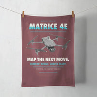 Thumbnail for DJI Matrice 4E design on dark red towel