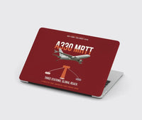 Thumbnail for Airbus A330 MRTT design on dark red MacBook case