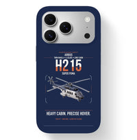 Thumbnail for Airbus H215 design on navy blue magsafe iphone case, for iPhone 17 Pro