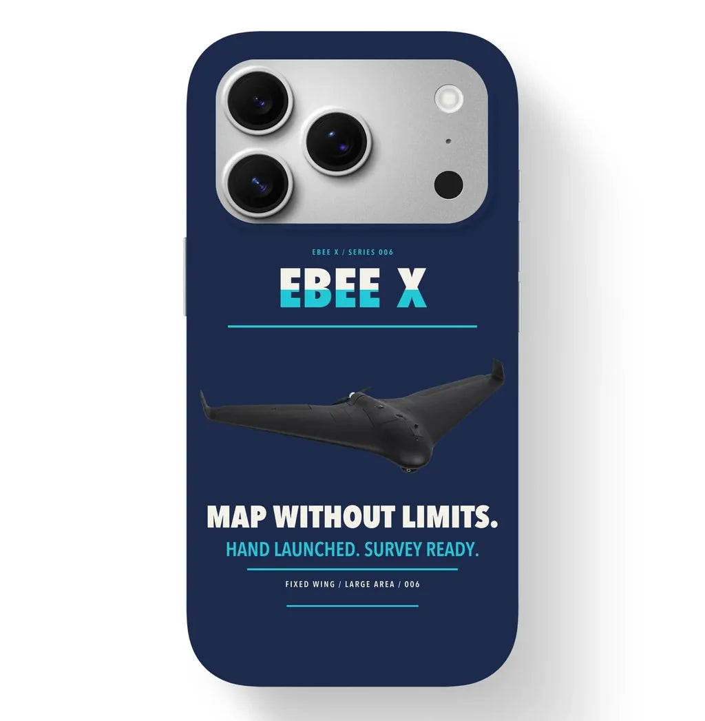 AgEagle eBee X Case design on navy blue iphone case
