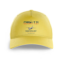 Thumbnail for Airbus C295M T.21 design on yellow printed hat