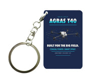 Thumbnail for DJI Agras T40 Key Chain design on navy blue key chain