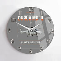 Thumbnail for HAL ALH Dhruv Mk III design on gray no frame wall clock