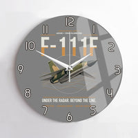 Thumbnail for F-111F Aardvark design on gray no frame wall clock