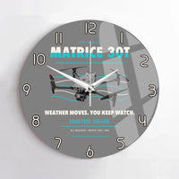 Thumbnail for DJI Matrice 30T design on gray no frame wall clock