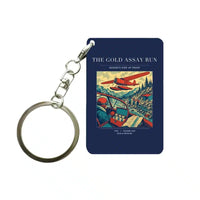 Thumbnail for VINTAGE G4415 - The Gold Assay Run - Designed Key Chain design on navyblue