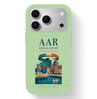Thumbnail for Aarhus Airport (AAR) design on light green iPhone 17 Pro MagSafe case