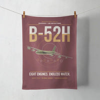 Thumbnail for B-52H Stratofortress design on dark red towel
