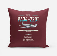 Thumbnail for Piper PA-34-220T Seneca V design on dark red pillow
