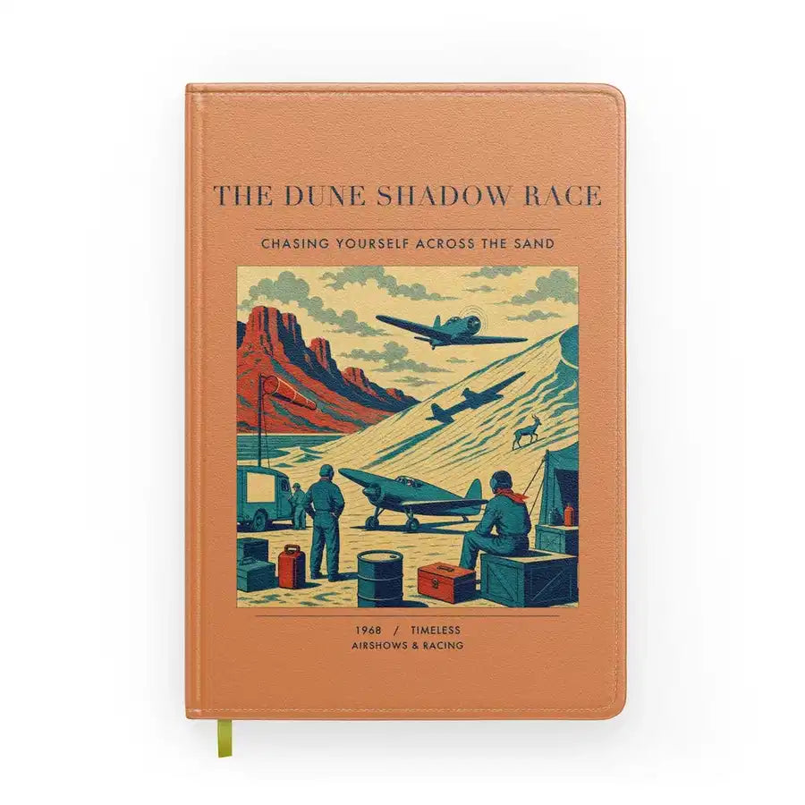 VINTAGE G4334 - The Dune Shadow Race - Designed Notebooks design on orange