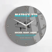 Thumbnail for DJI Matrice 3TD design on gray no frame wall clock
