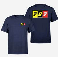 Thumbnail for Flat Colourful 787 Designed Double-Side T-Shirts - view 12