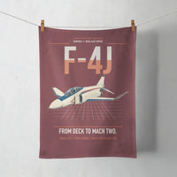 Thumbnail for F-4J Phantom II design on dark red towel