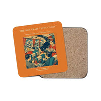 Thumbnail for The Mountain Vista Cabin - Designed Coasters design on orange 1-piece