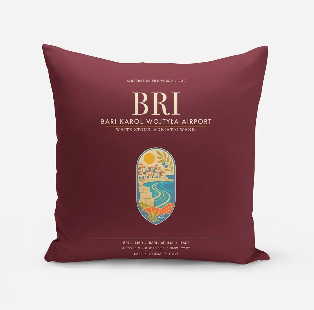 Bari Karol Wojtya Airport BRI - Dark Red