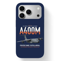 Thumbnail for Airbus A400M Atlas design on navy blue magsafe iphone case, for iPhone 17 Pro