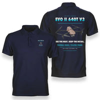 Thumbnail for Autel EVO II Dual 640T V3 design on navy blue polo