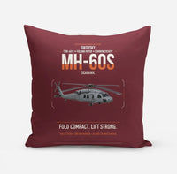 Thumbnail for Sikorsky MH-60S Seahawk design on dark red pillow