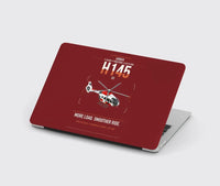 Thumbnail for Airbus H145 D3 design on dark red MacBook case