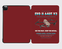 Thumbnail for Autel EVO II Dual 640T V3 design on dark red ipad tablet case