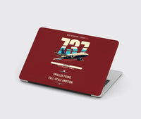 Thumbnail for Boeing 737 MAX 7 design on dark red MacBook case
