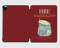 Thumbnail for Borg El Arab Airport (HBE) design on dark red ipad tablet case