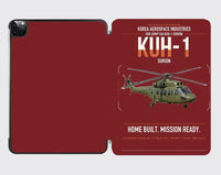 Thumbnail for Korea Aerospace Industries KUH-1 Surion design on dark red ipad tablet case